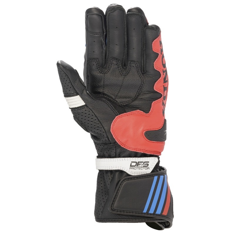 Rukavice na motorku Alpinestars GP Plus R 2 Honda kolekce černo-červeno-modré