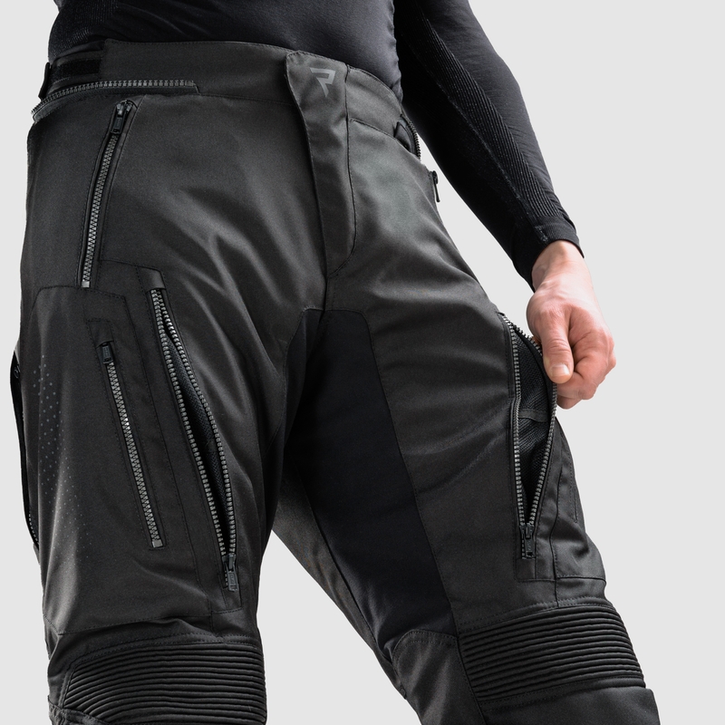 Prodloužené kalhoty na motorku Rebelhorn Hiker IV černé