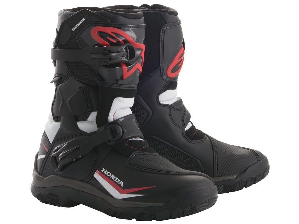 Boty na motorku Alpinestars Belize Drystar Honda Kolekce černo-bílo-červené Velikost: 45,5