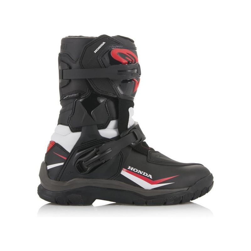 Boty na motorku Alpinestars Belize Drystar Honda Kolekce černo-bílo-červené