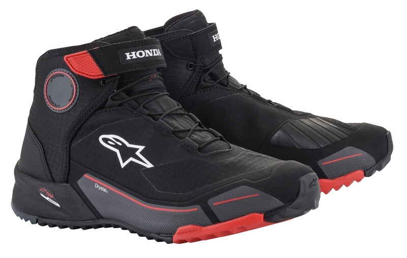 Boty na motorku Alpinestars CR-X Drystar Honda Kolekce černo-červeno-šedé Velikost: 45,5