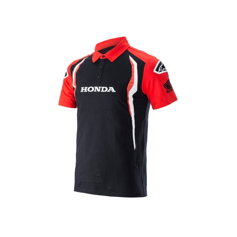 Polo triko Alpinestars Honda červeno-černé