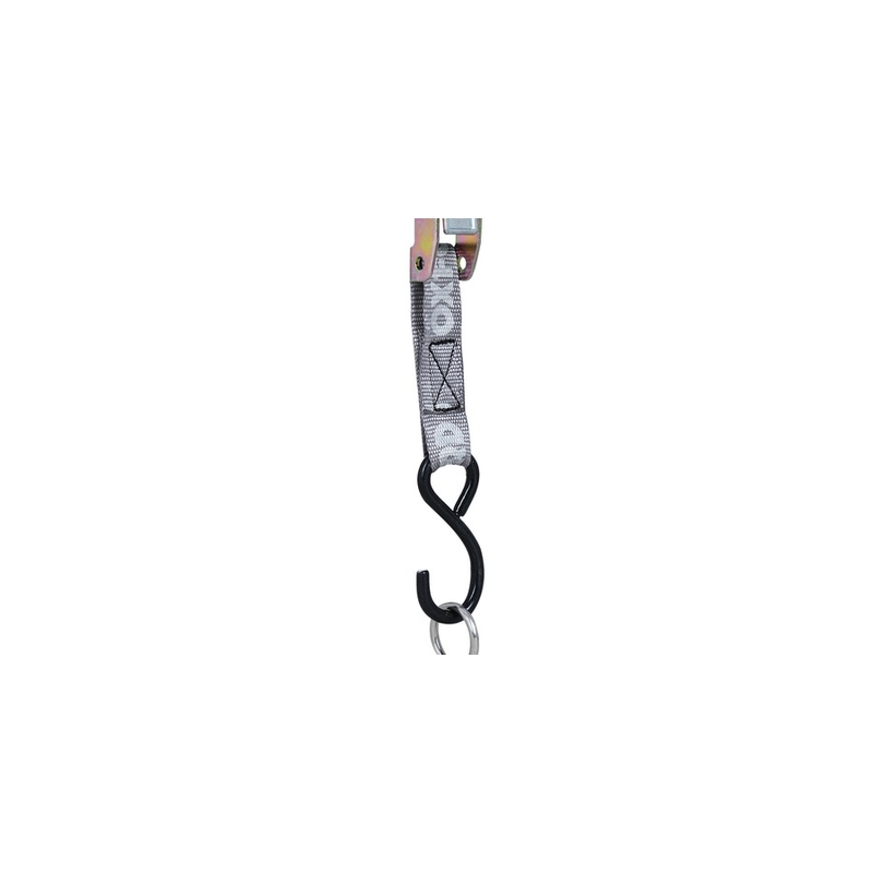 Nastavitelné a zesílené upínací popruhy Oxford S-Hook Straps s rychloupínací spojkou šedé