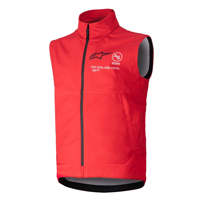 Dětská softshellová vesta Alpinestars Techstar červená