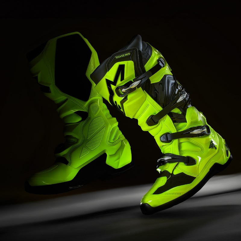 Boty na motorku Alpinestars Tech 7 fluo žluto-černé