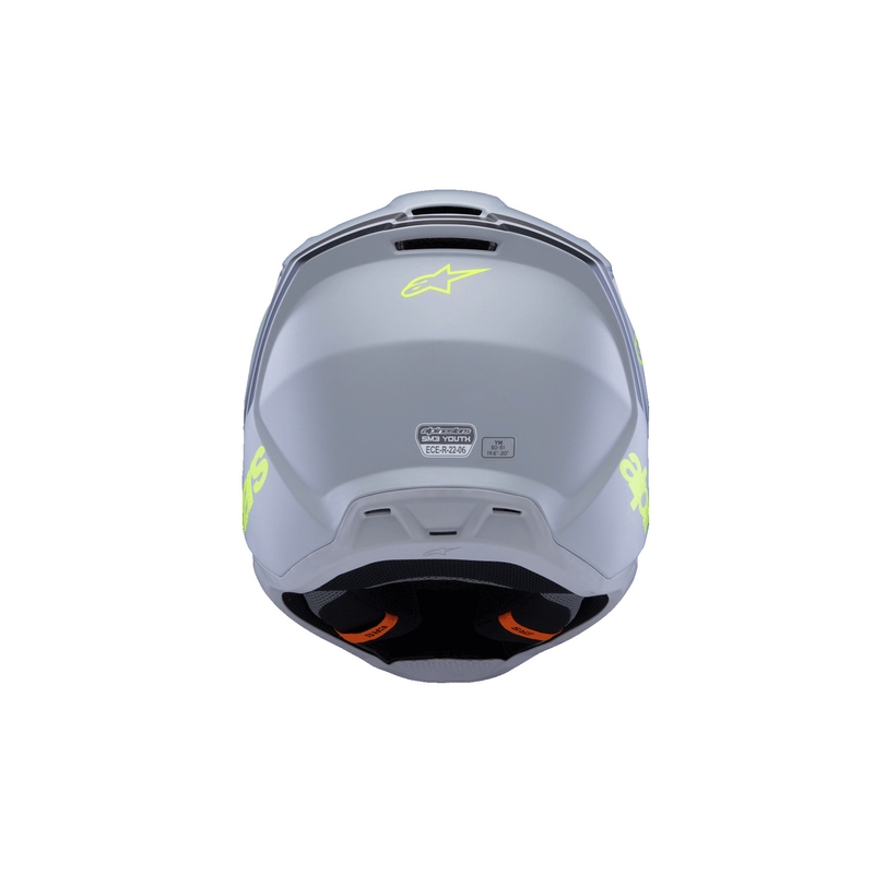 Dětská motokrosová přilba Alpinestars S-M3 RADIUM mat šedo-fluo žluto-černá