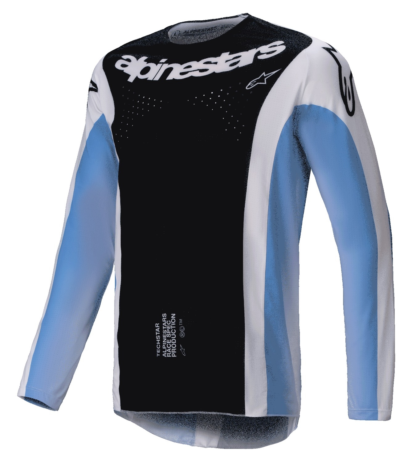 Motokrosový dres Alpinestars Techstar Melt černo-modrý Velikost: S