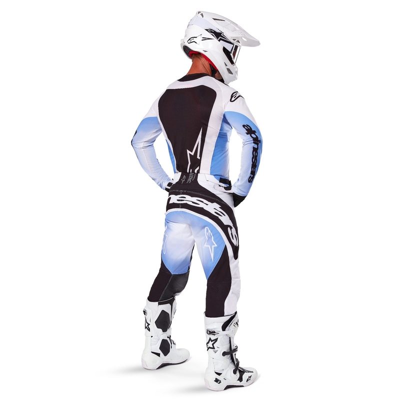 Motokrosový dres Alpinestars Techstar Melt černo-modrý
