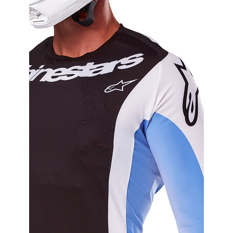 Motokrosový dres Alpinestars Techstar Melt černo-modrý