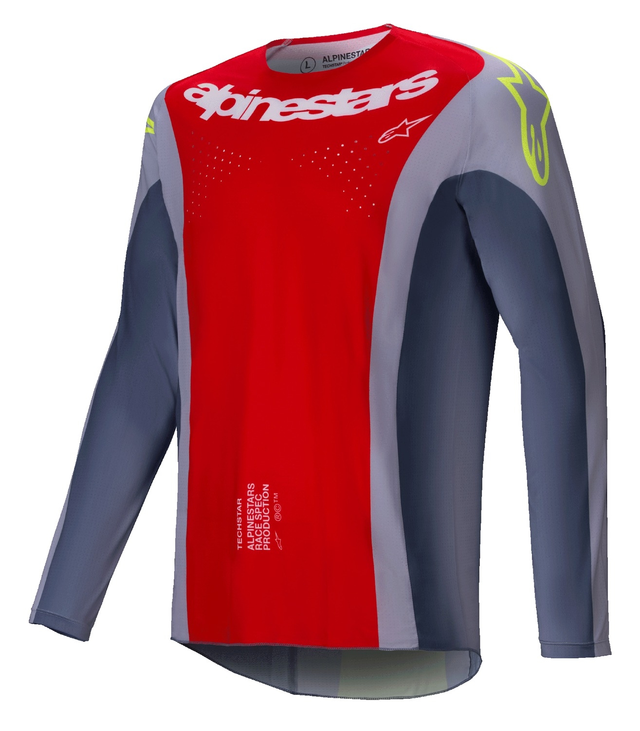 Motokrosový dres Alpinestars Techstar Melt červeno-šedý Velikost: S