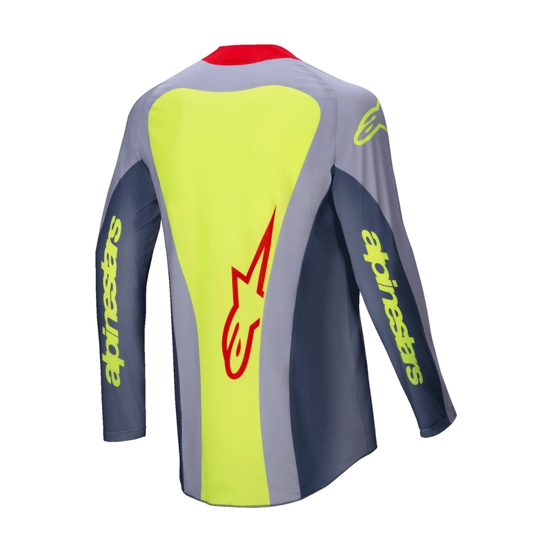 Motokrosový dres Alpinestars Techstar Melt červeno-šedý