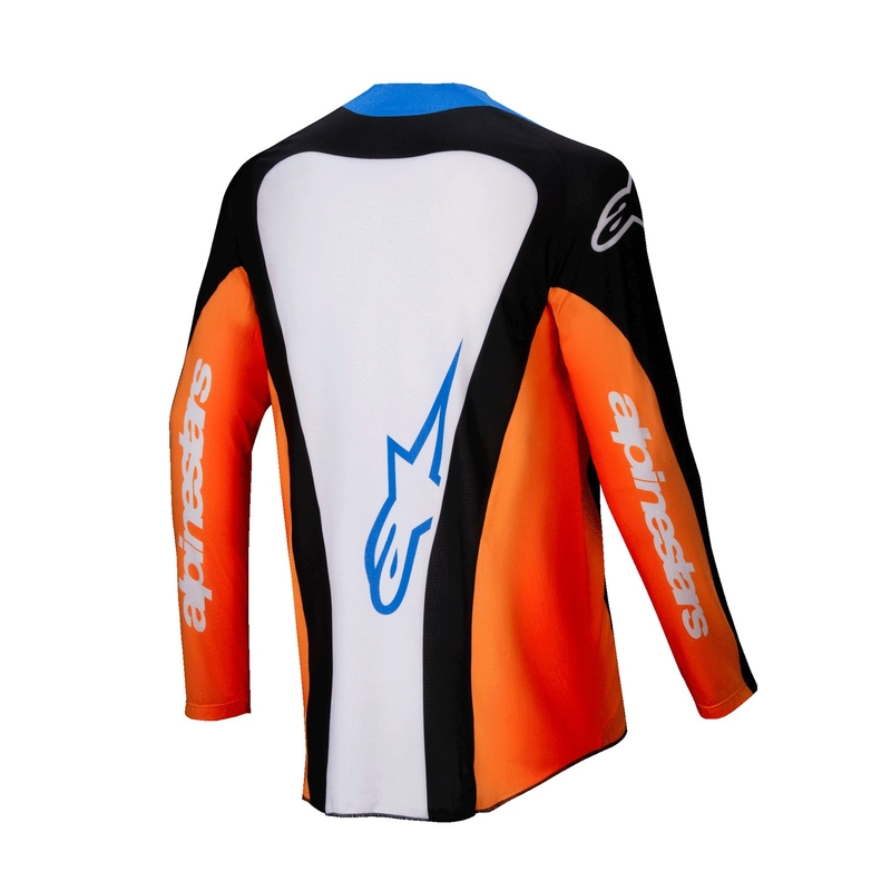 Motokrosový dres Alpinestars Techstar Melt oranžovo-modrý