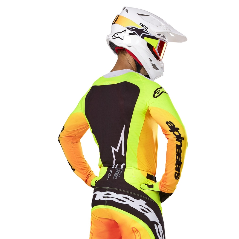 Motokrosový dres Alpinestars Techstar Melt žluto-černý