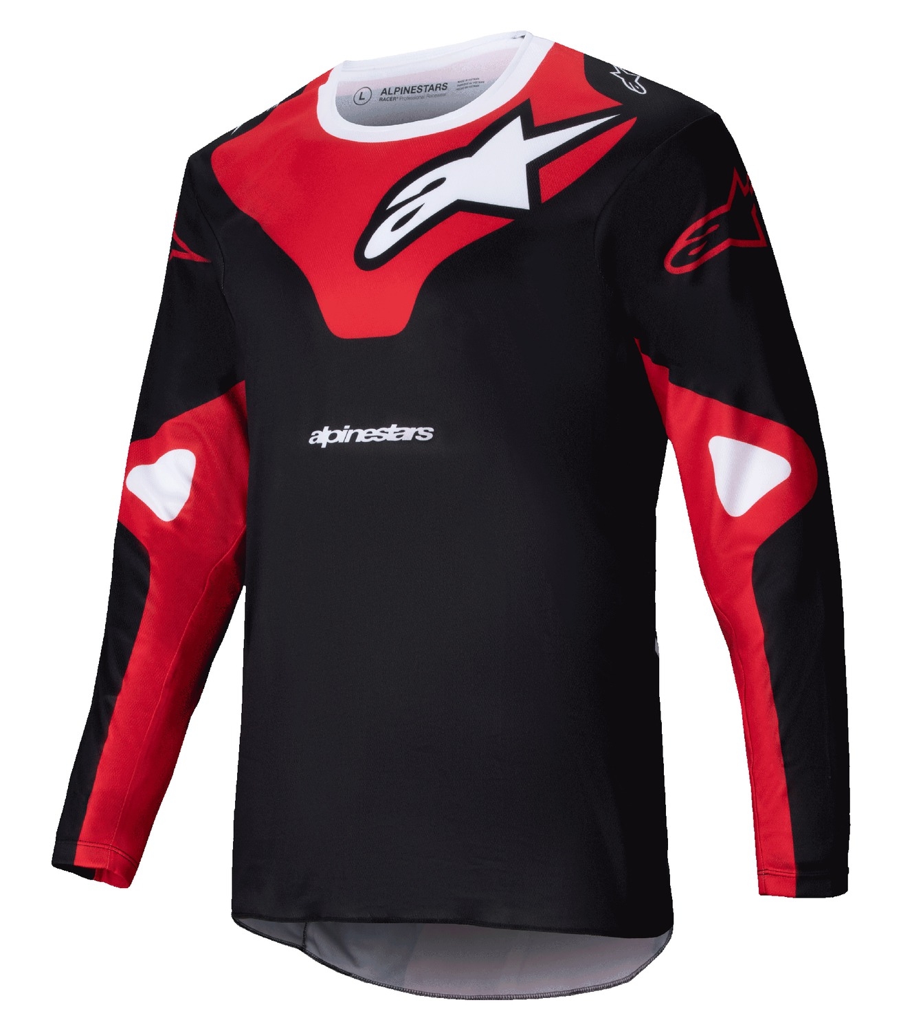 Motokrosový dres Alpinestars Racer Veil černo-červený Velikost: S