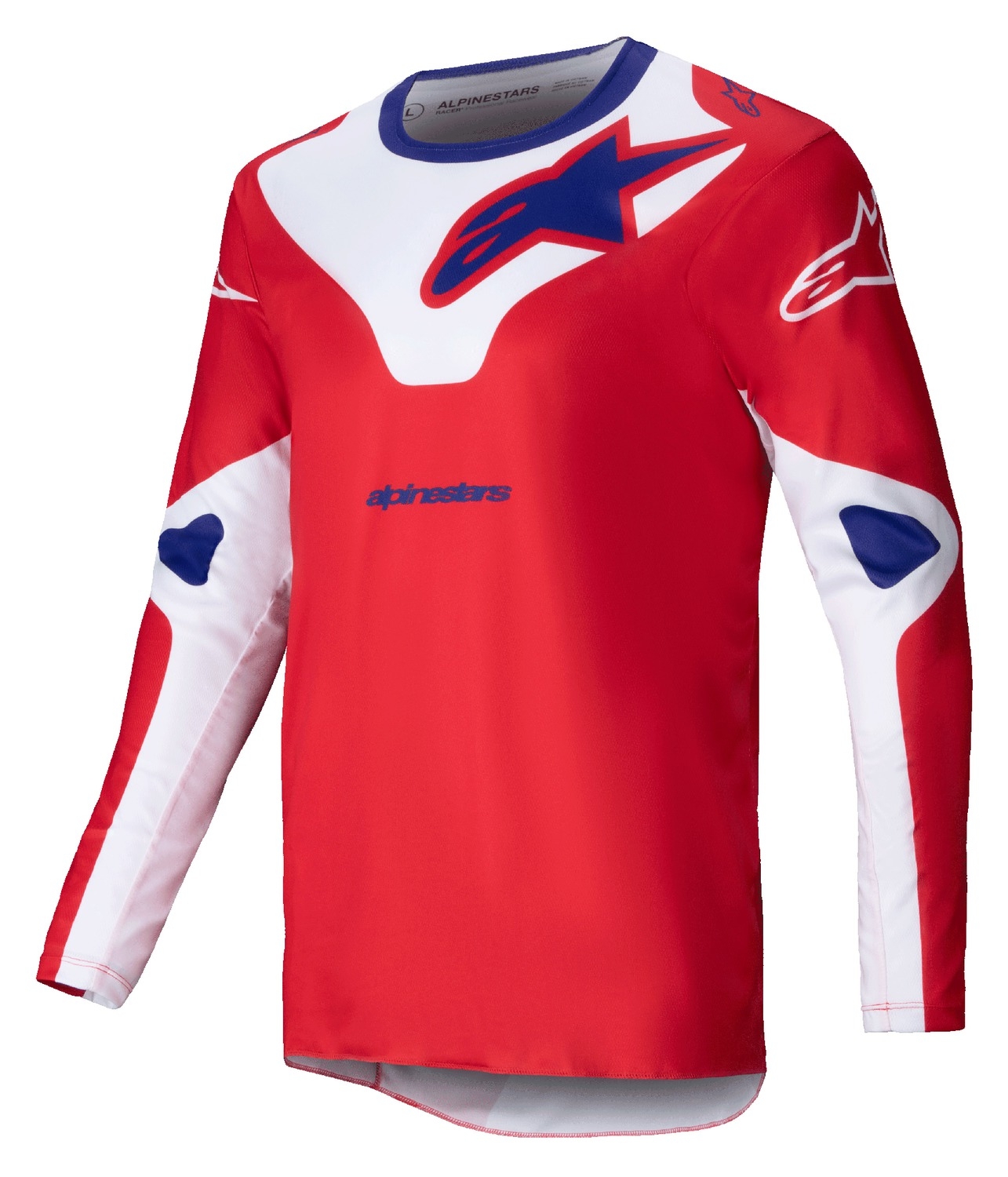 Motokrosový dres Alpinestars Racer Veil červeno-bílý Velikost: S