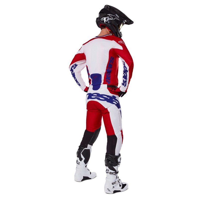 Motokrosový dres Alpinestars Racer Veil červeno-bílý