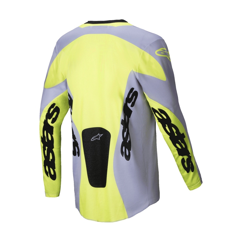 Motokrosový dres Alpinestars Racer Veil šedo-fluo žlutý