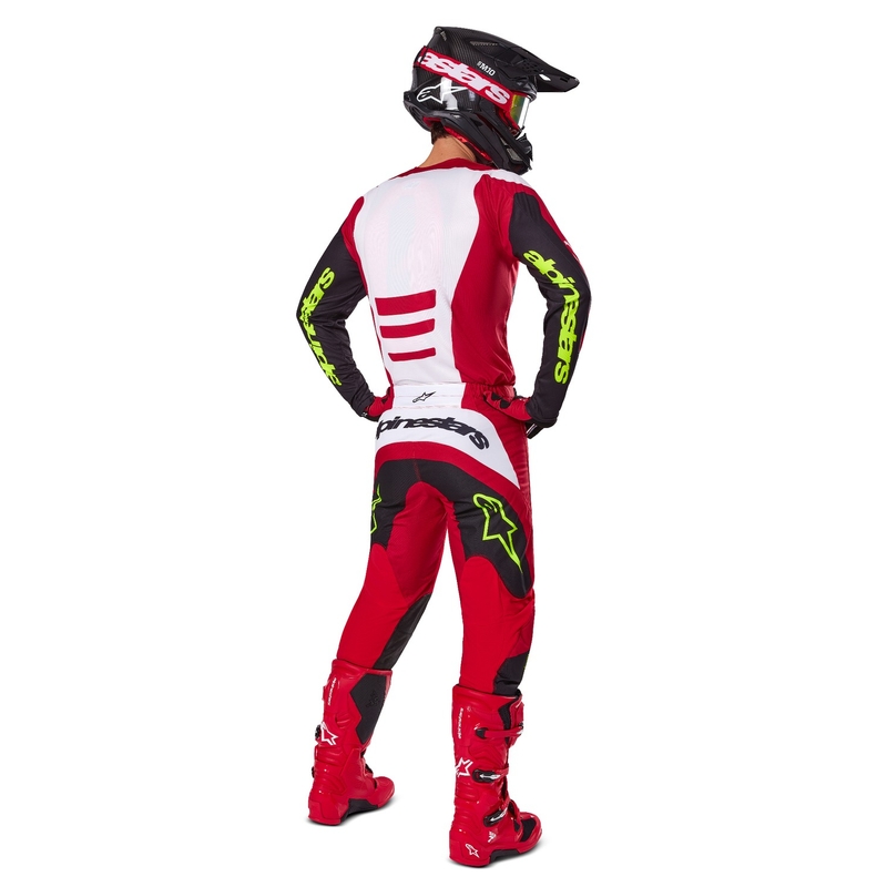 Motokrosový dres Alpinestars Fluid Haul červeno-černý