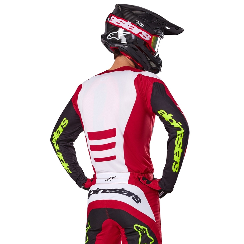 Motokrosový dres Alpinestars Fluid Haul červeno-černý