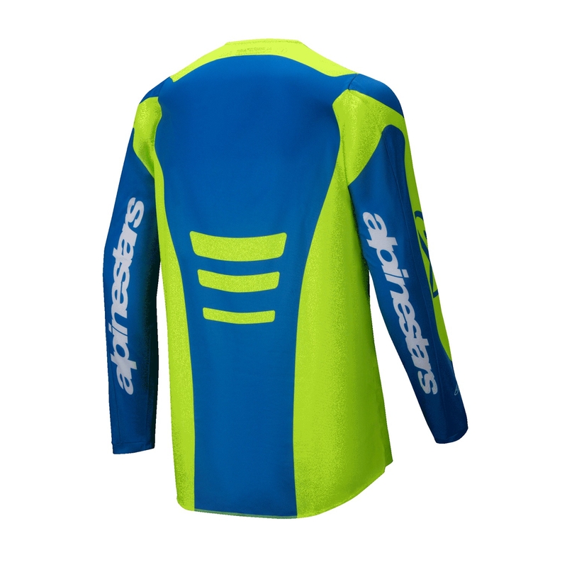 Motokrosový dres Alpinestars Fluid Haul fluo žluto-modrý
