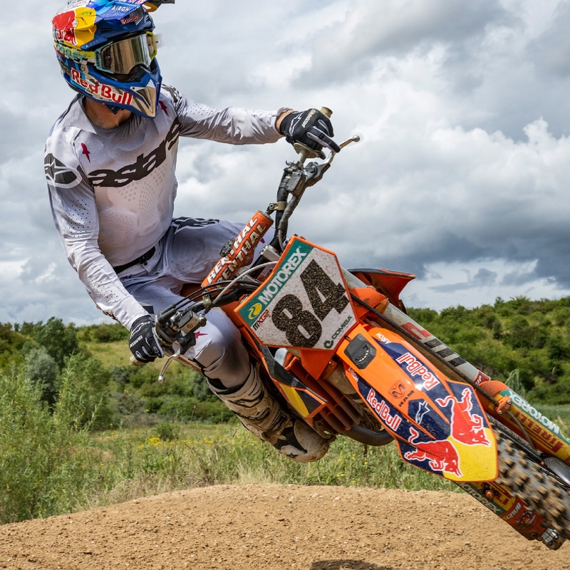 Motokrosový dres Alpinestars Supertech Maker stříbrno-černý