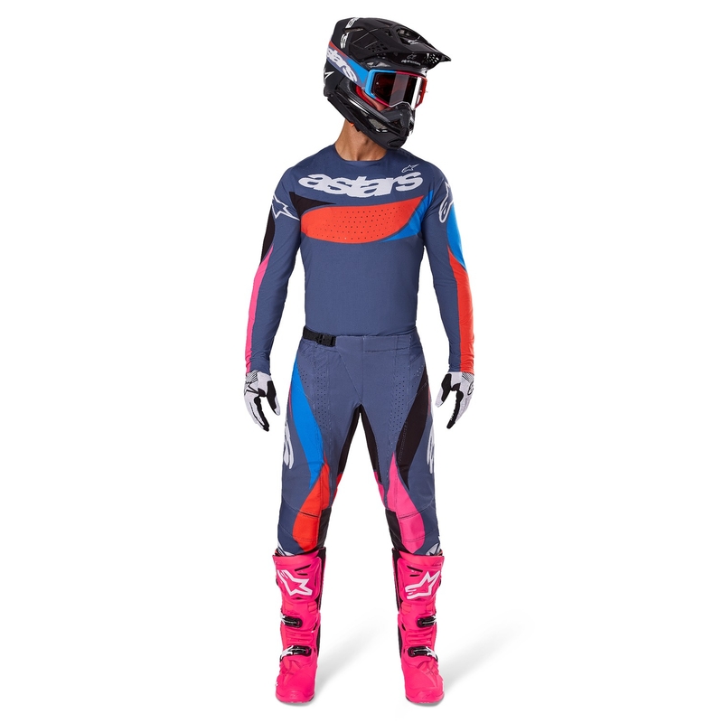 Motokrosový dres Alpinestars Techstar Dreem šedo-multicolor