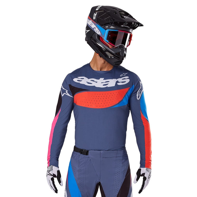 Motokrosový dres Alpinestars Techstar Dreem šedo-multicolor