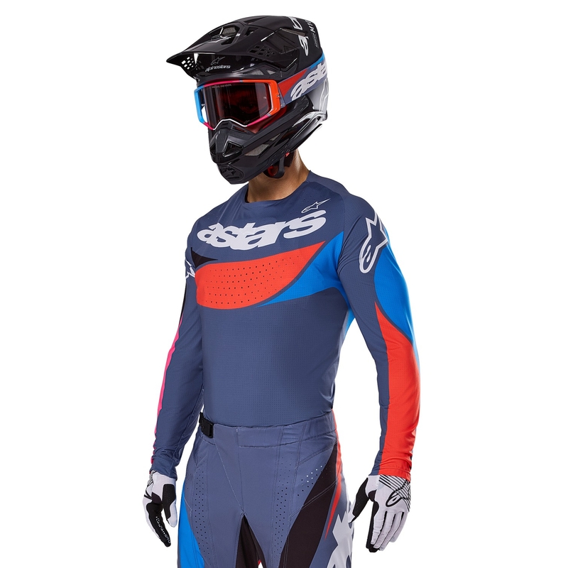 Motokrosový dres Alpinestars Techstar Dreem šedo-multicolor