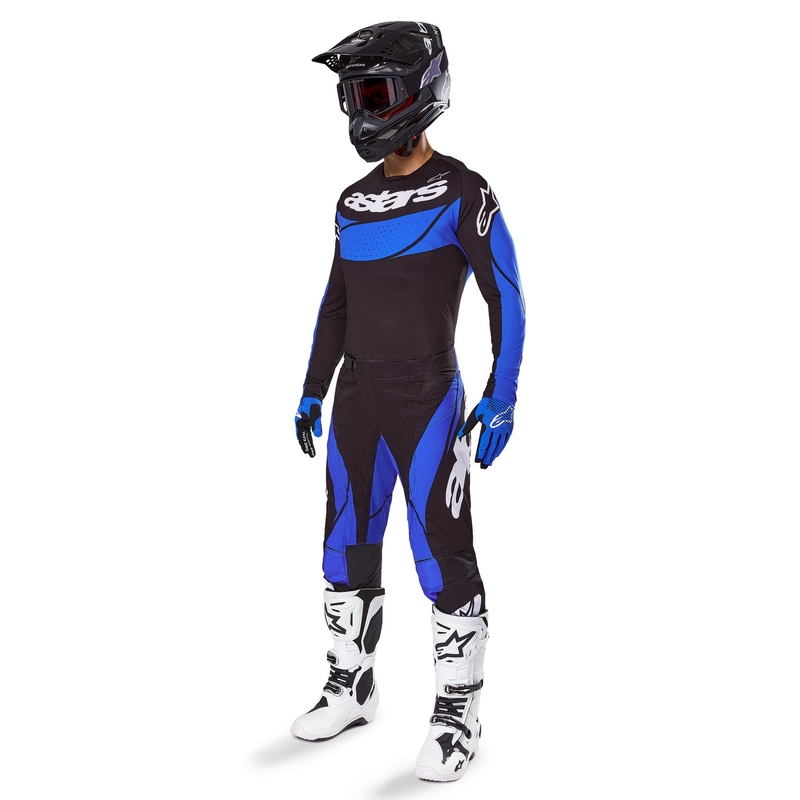 Motokrosový dres Alpinestars Techstar Dreem černo-modrý