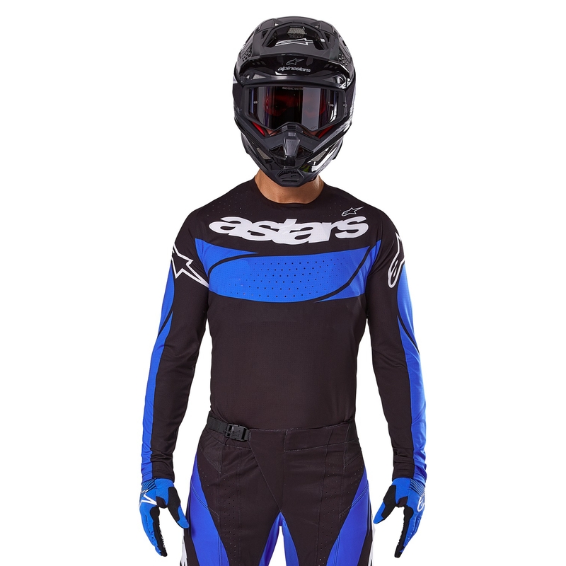 Motokrosový dres Alpinestars Techstar Dreem černo-modrý