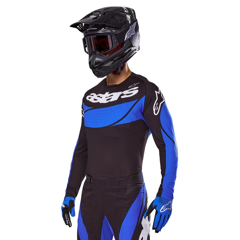Motokrosový dres Alpinestars Techstar Dreem černo-modrý