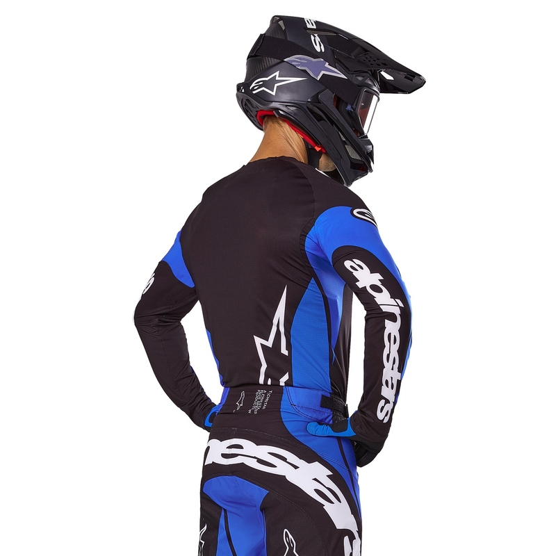 Motokrosový dres Alpinestars Techstar Dreem černo-modrý