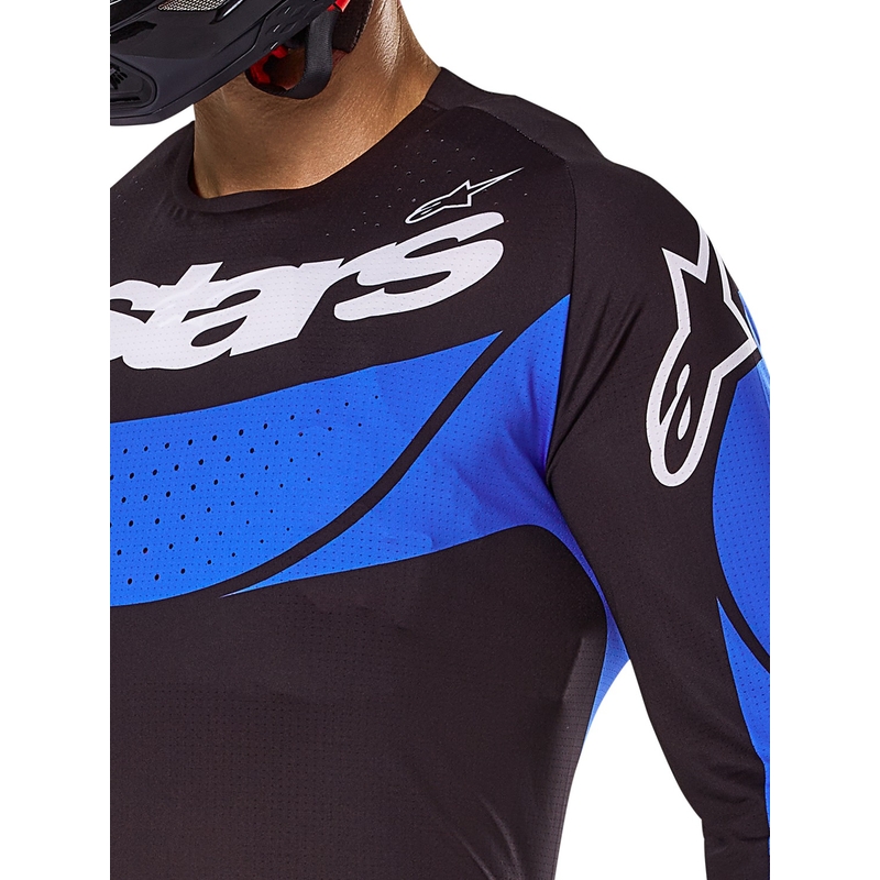 Motokrosový dres Alpinestars Techstar Dreem černo-modrý