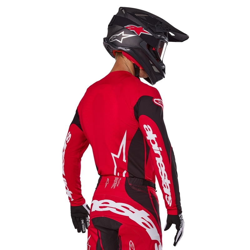 Motokrosový dres Alpinestars Techstar Dreem červeno-černý
