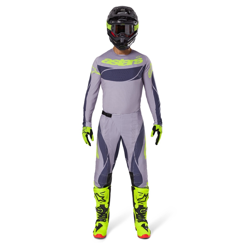 Motokrosový dres Alpinestars Techstar Dreem šedo-tmavě šedý