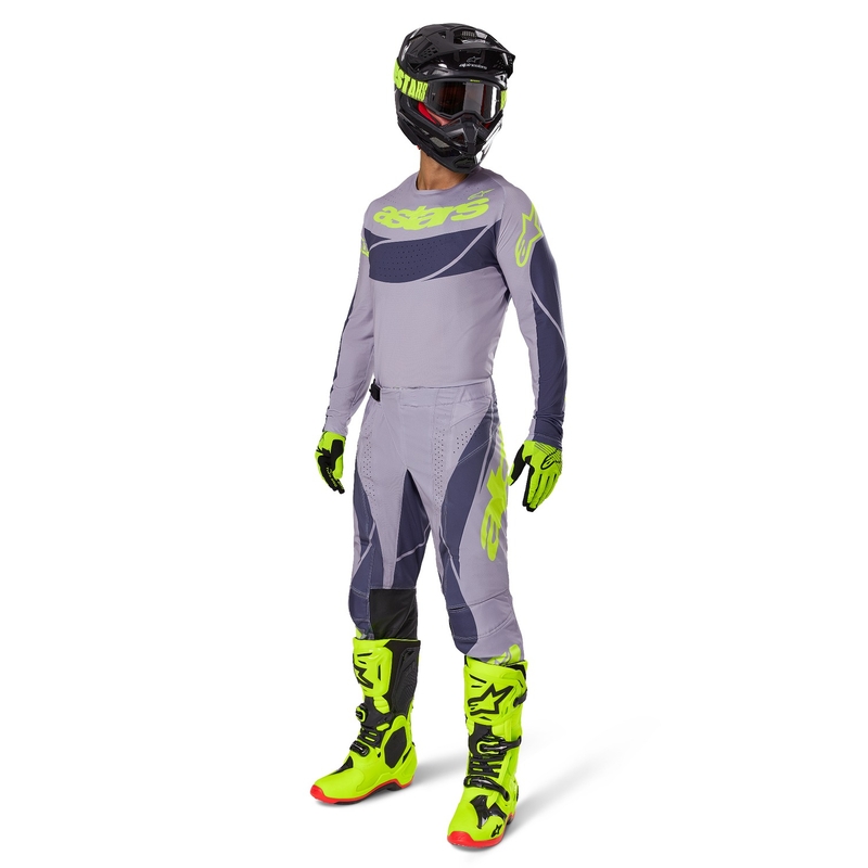 Motokrosový dres Alpinestars Techstar Dreem šedo-tmavě šedý