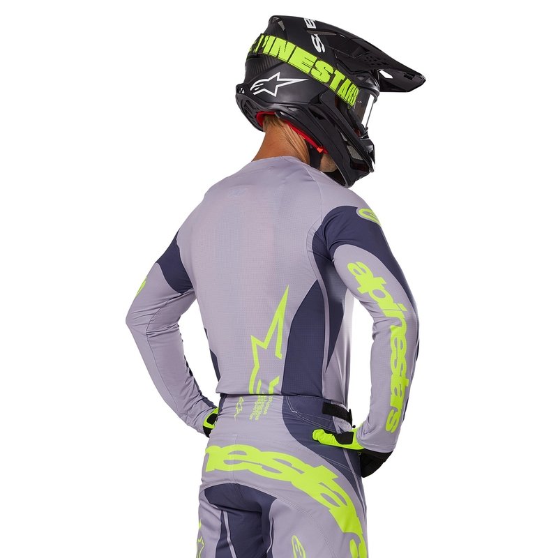 Motokrosový dres Alpinestars Techstar Dreem šedo-tmavě šedý