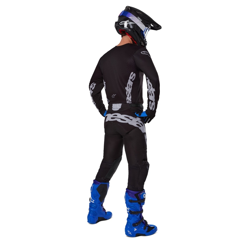 Motokrosový dres Alpinestars Racer Graphite černo-šedý