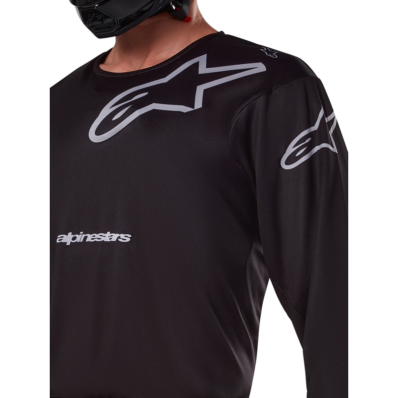 Motokrosový dres Alpinestars Racer Graphite černo-šedý