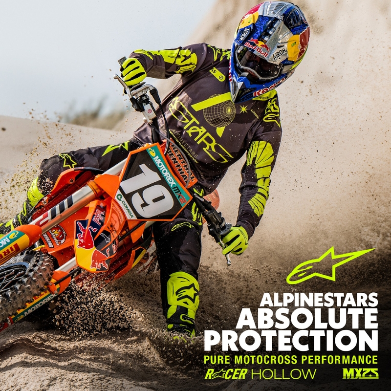 Motokrosový dres Alpinestars Racer Hollow tmavá camo-fluo žlutý