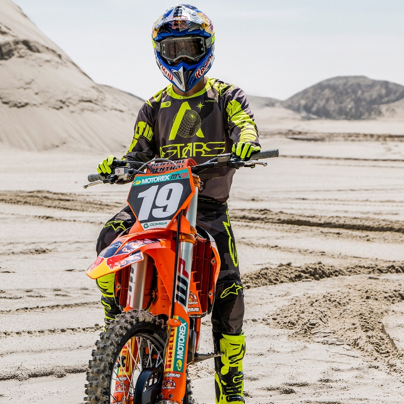 Motokrosový dres Alpinestars Racer Hollow tmavá camo-fluo žlutý