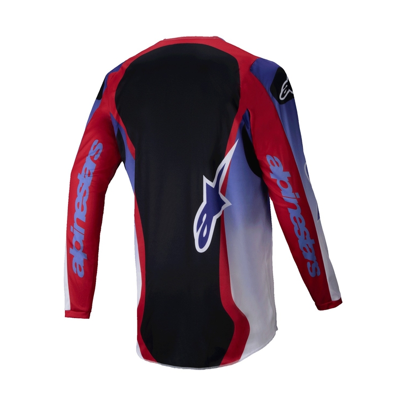 Motokrosový dres Alpinestars Fluid Wurx fluo fialovo-červený