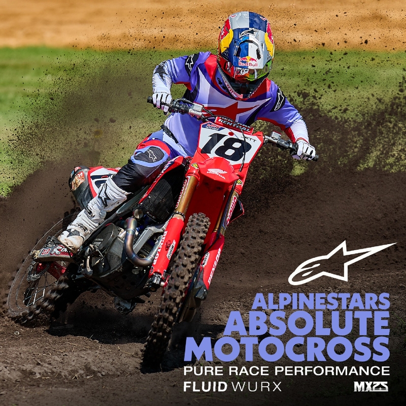 Motokrosový dres Alpinestars Fluid Wurx fluo fialovo-červený