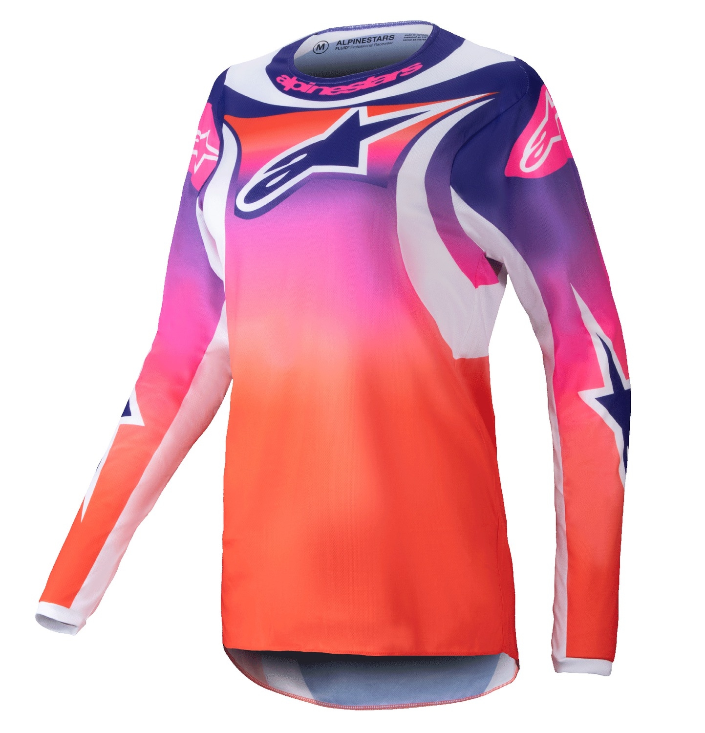 Dámský motokrosový dres Alpinestars Stella Fluid Wurx multicolor-bílý Velikost: XS