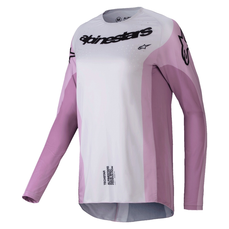 Dámský motokrosový dres Alpinestars Stella Techstar Melt černo-krémovo-ruměncový