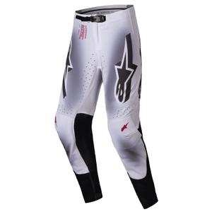 Motokrosové kalhoty Alpinestars Supertech Maker stříbrno-černé