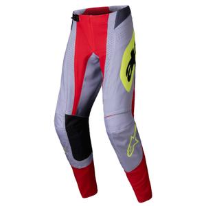 Motokrosové kalhoty Alpinestars Techstar Melt červeno-šedé