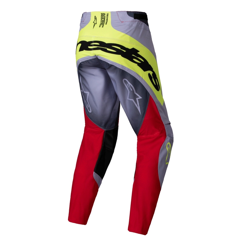 Motokrosové kalhoty Alpinestars Techstar Melt červeno-šedé