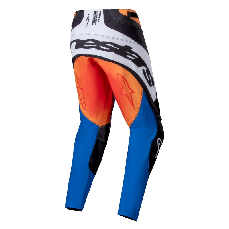 Motokrosové kalhoty Alpinestars Techstar Melt oranžovo-modré