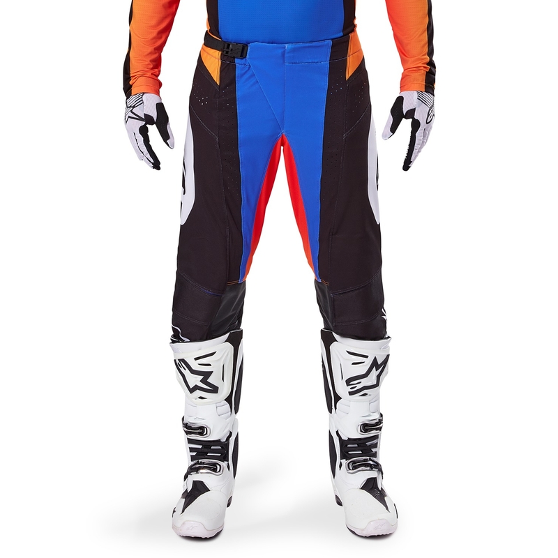 Motokrosové kalhoty Alpinestars Techstar Melt oranžovo-modré